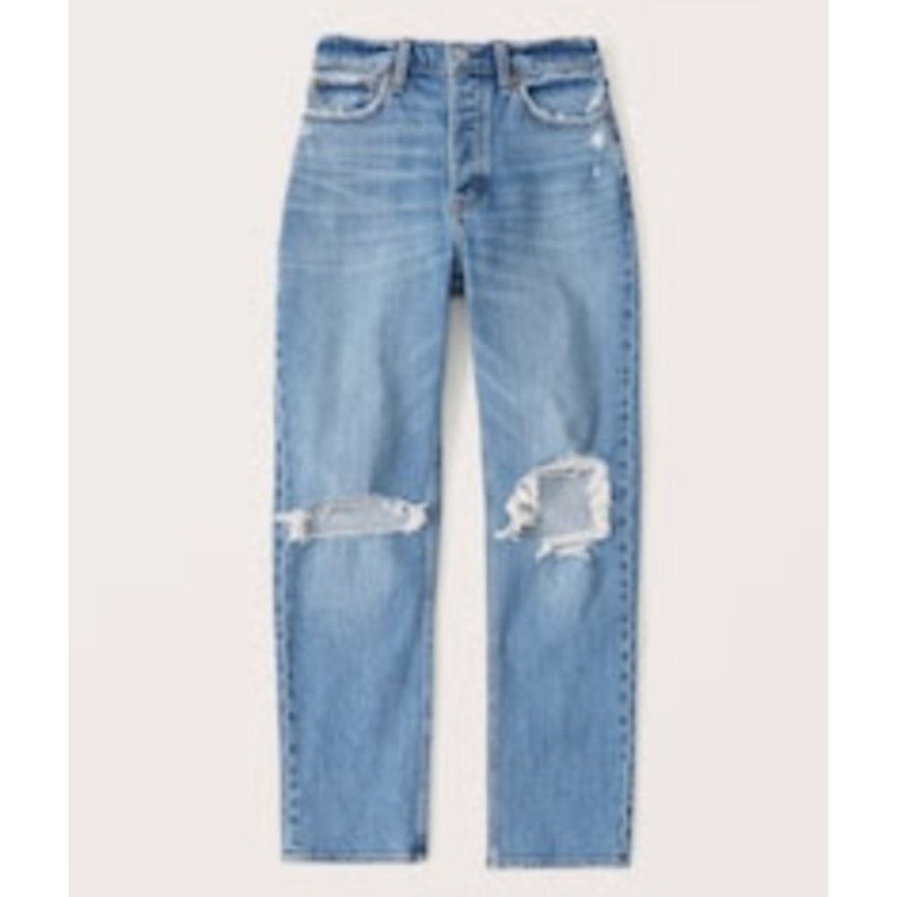Like New! Abercrombie - Curve Love - High Rise Dad Jeans - size 34 (18)